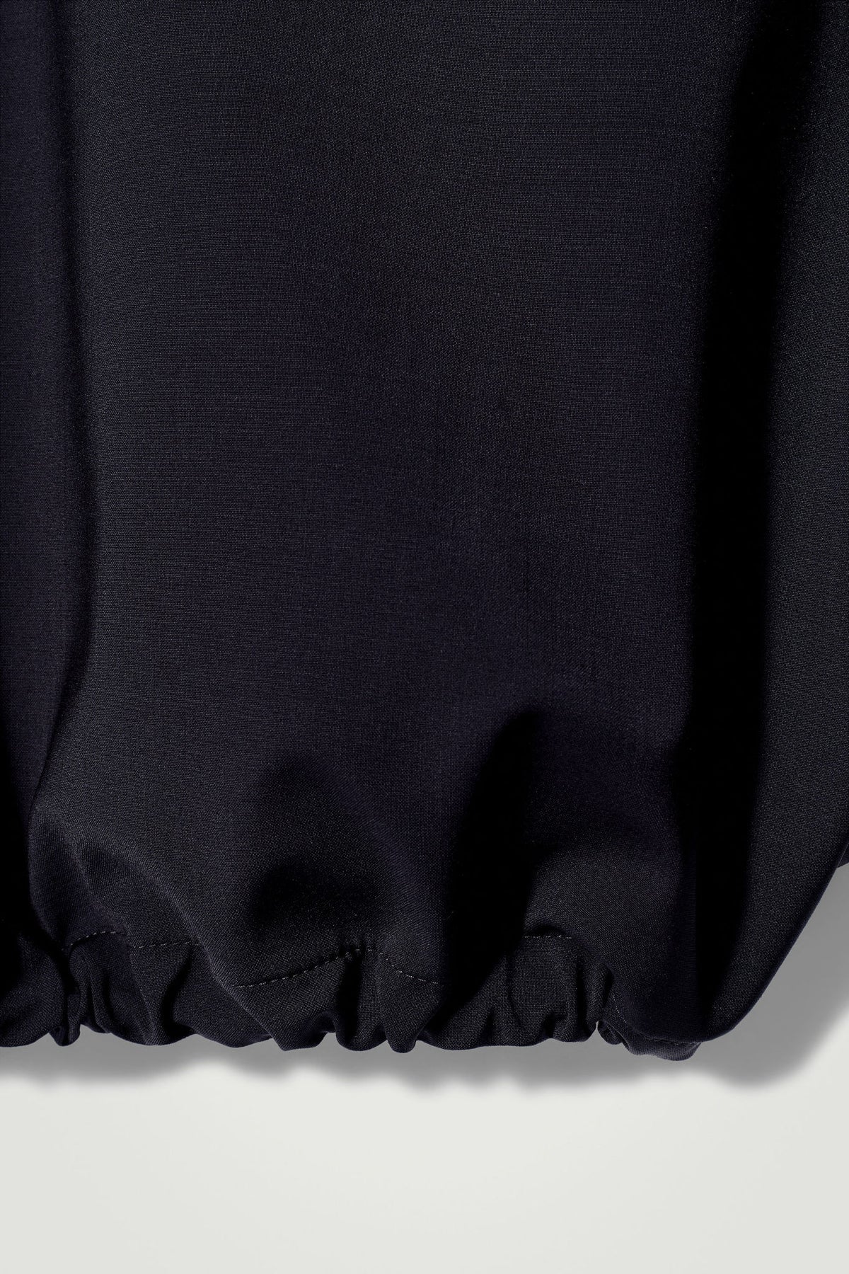 DOUBLE-FACED WOOL-BLEND HALF-ZIP JACKET — Blue dark