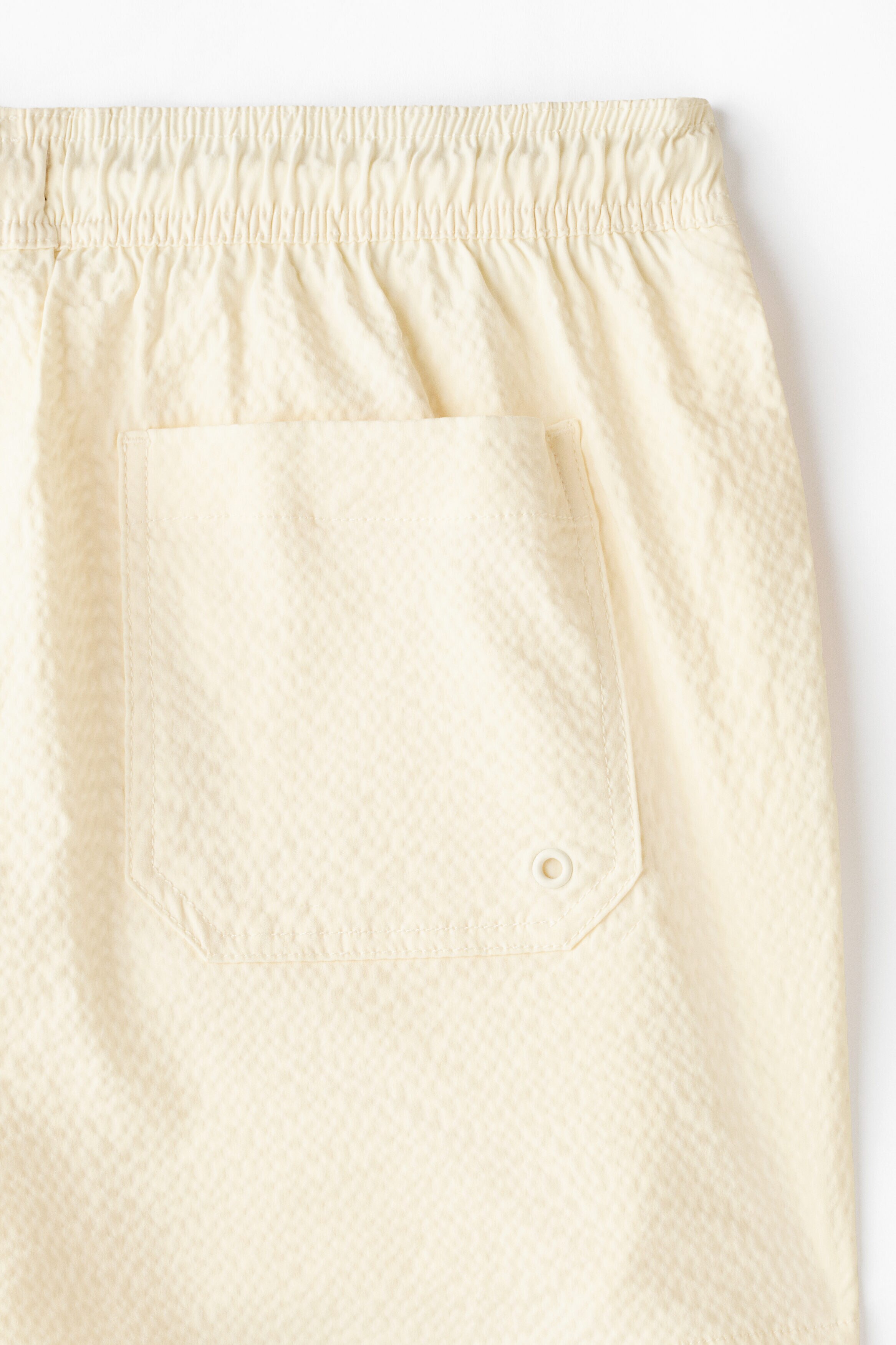 Seersucker swim shorts