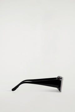 RECTANGULAR SUNGLASSES — Black dark 6