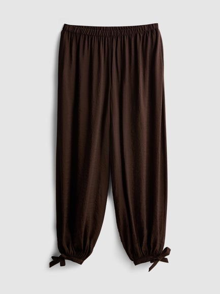 Paula Echevarría Bow Detail Harem Trousers