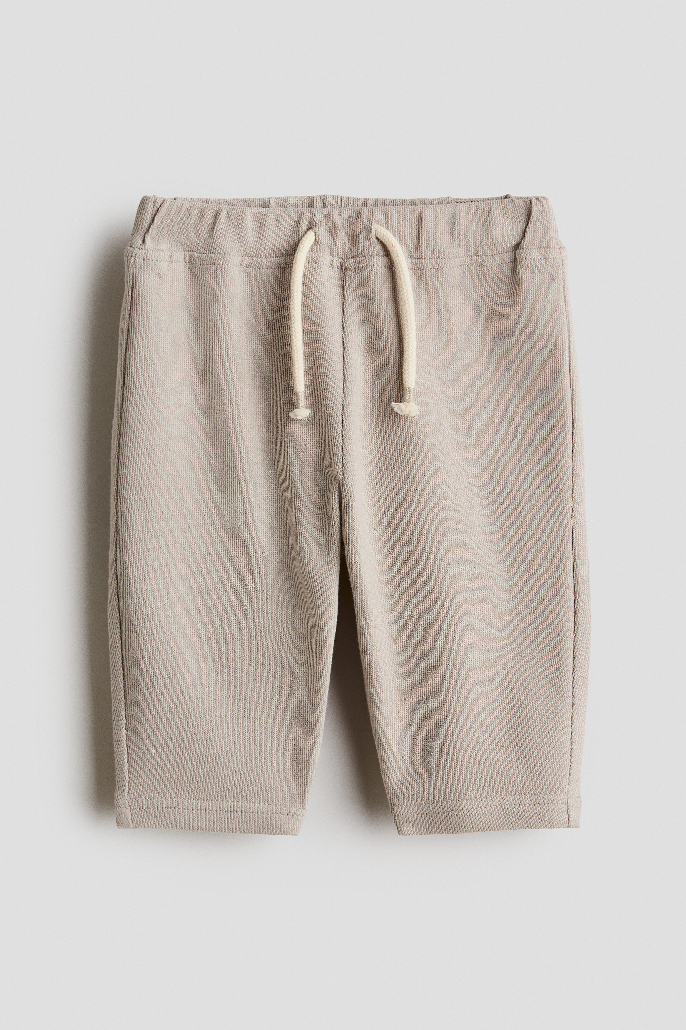 Textured jersey trousers