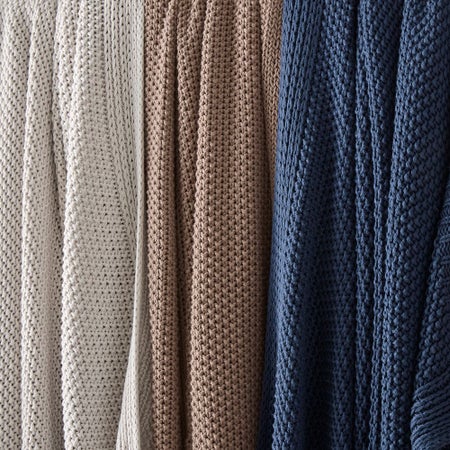 Cotton Knit Throws