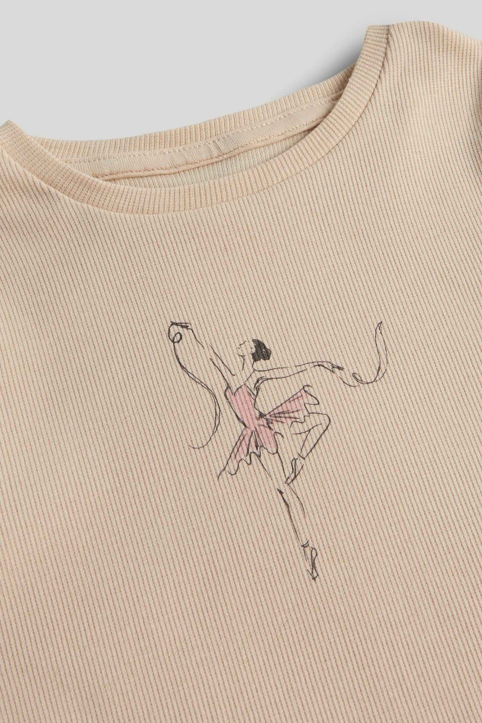 Pink Zip-Up Hoodie and T-Shirt Set