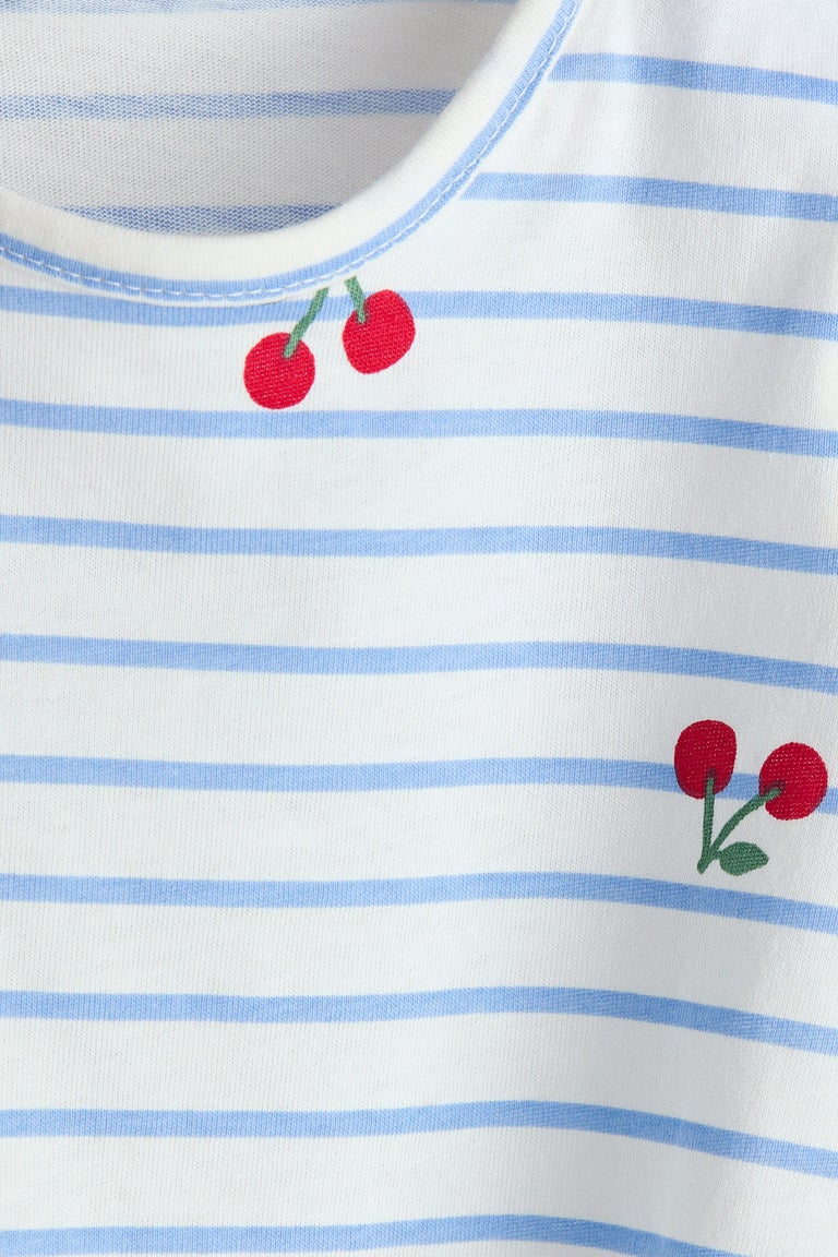 Printed cotton top Image 2 of 2