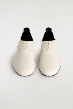 SOFT LEATHER BROGUES — BEIGE DUSTY LIGHT 5