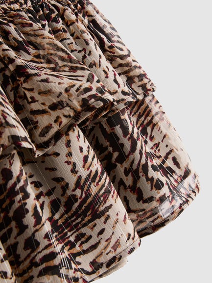 The Primark Scene | Leopard Ruffle Mini Skirt
