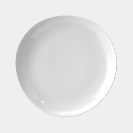 Organic Shaped Dinner Plates - White