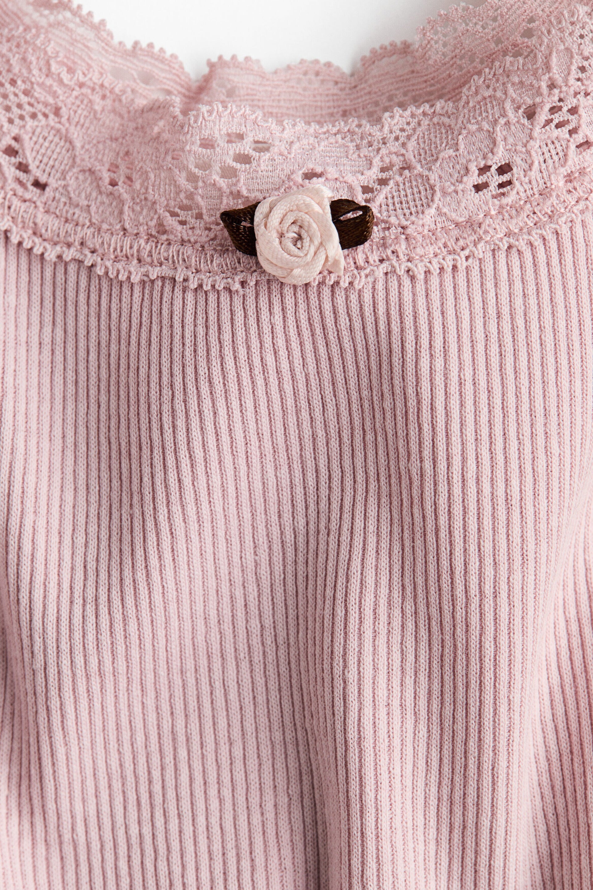 MAMA Ribbed jersey nightdress