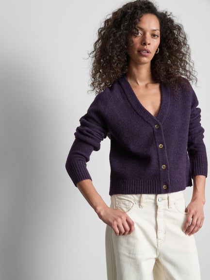 Knitted V-Neck Cardigan