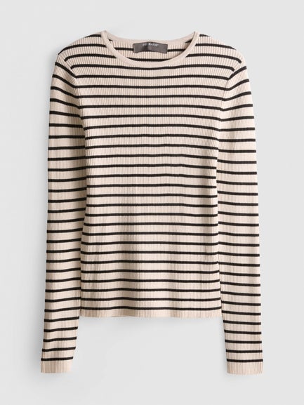 Ribbed Crew Neck Jumper