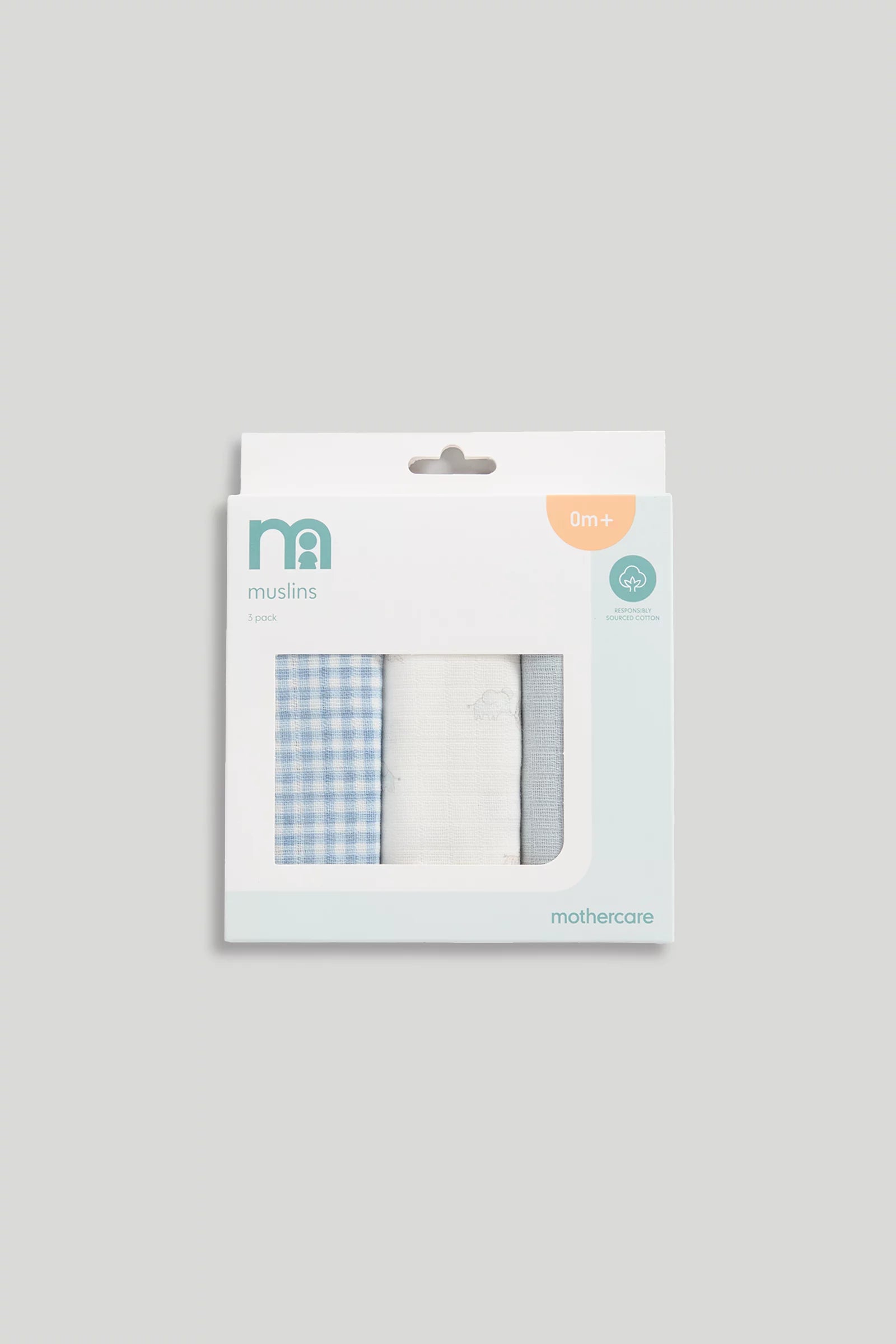3 Pack Mothercare Muslin Cloths