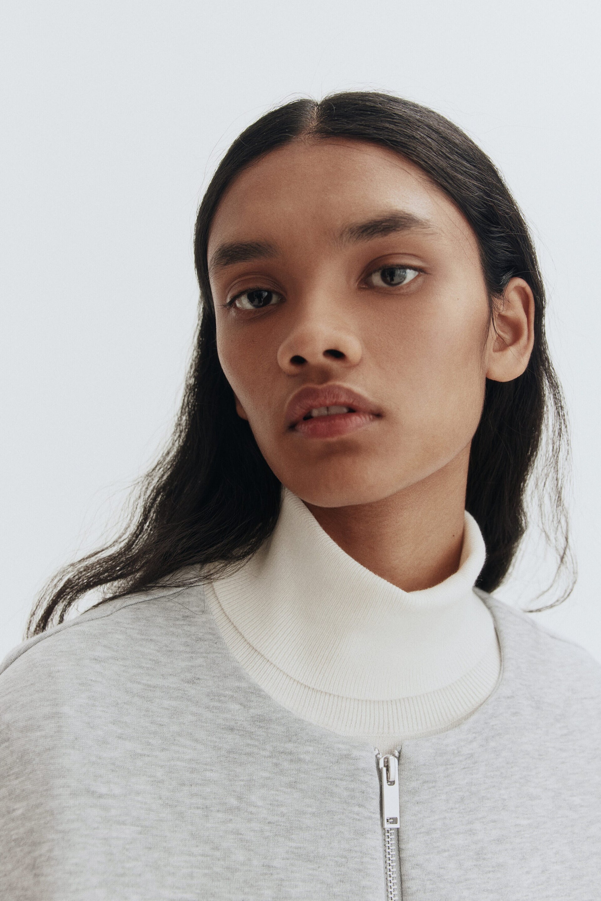 Scuba zip-through sweatshirt