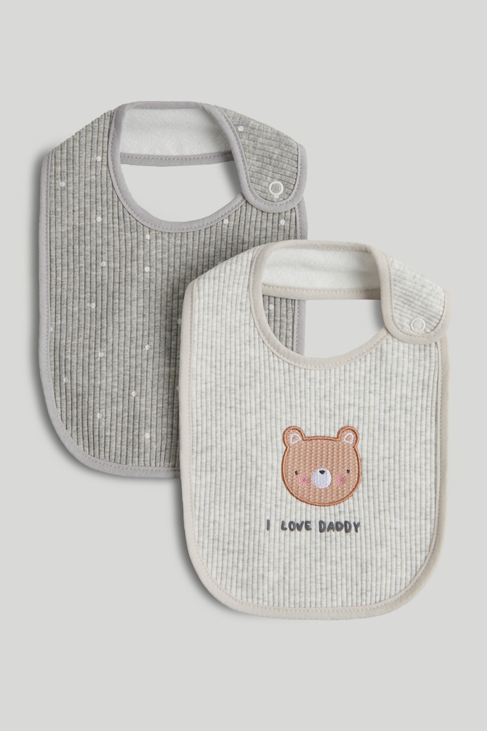 2 Pack Mothercare Newborn Daddy Bibs