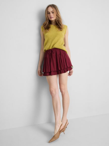 Drawstring Rara Mini Skirt