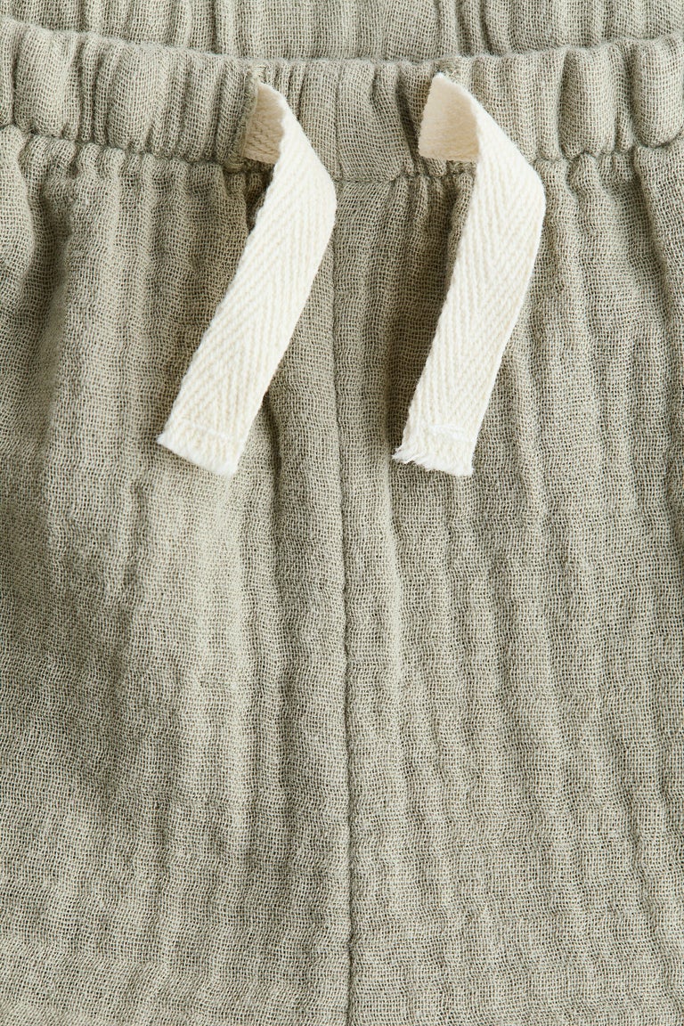 Cotton muslin shorts Image 2 of 2
