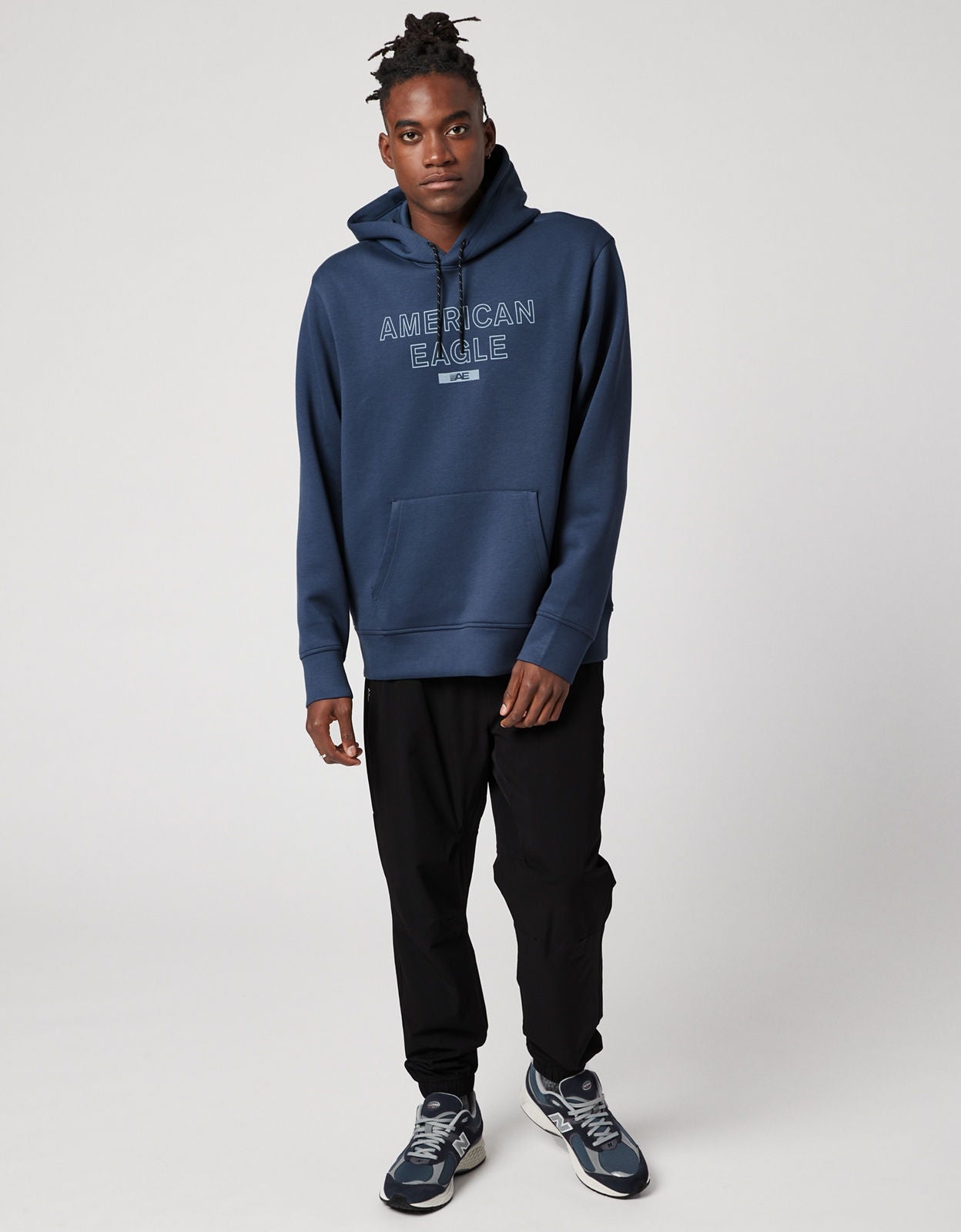 スウェット・トレーナー YESEYESEE YES Eagles Hoodie Navy YS241TSWHOH1NAV 25SS_ArchLogoHoodie_running__N