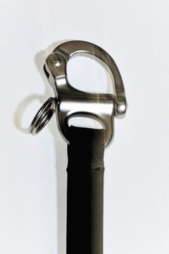 DOUBLE-ENDED LEATHER LANYARD — Black dark 2