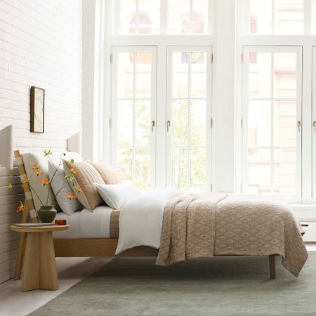 Woven Diamond Bed Blanket