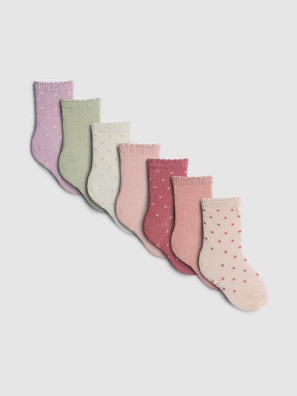 7pk Spot Socks