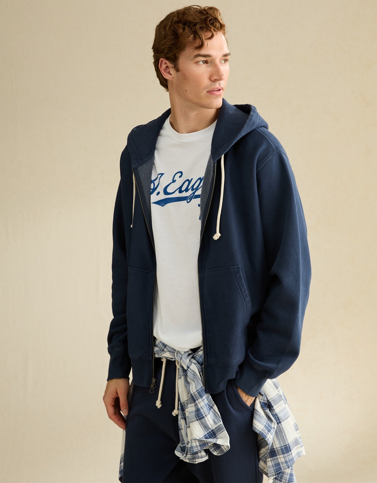 AE Laidback Luxe Full-Zip Hoodie