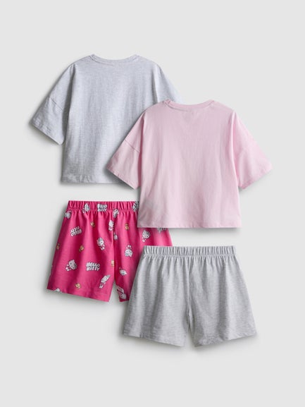 2pk Hello Kitty Boxy Short Pyjamas
