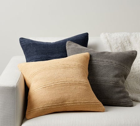 Relaxed Striped Pillow Cover