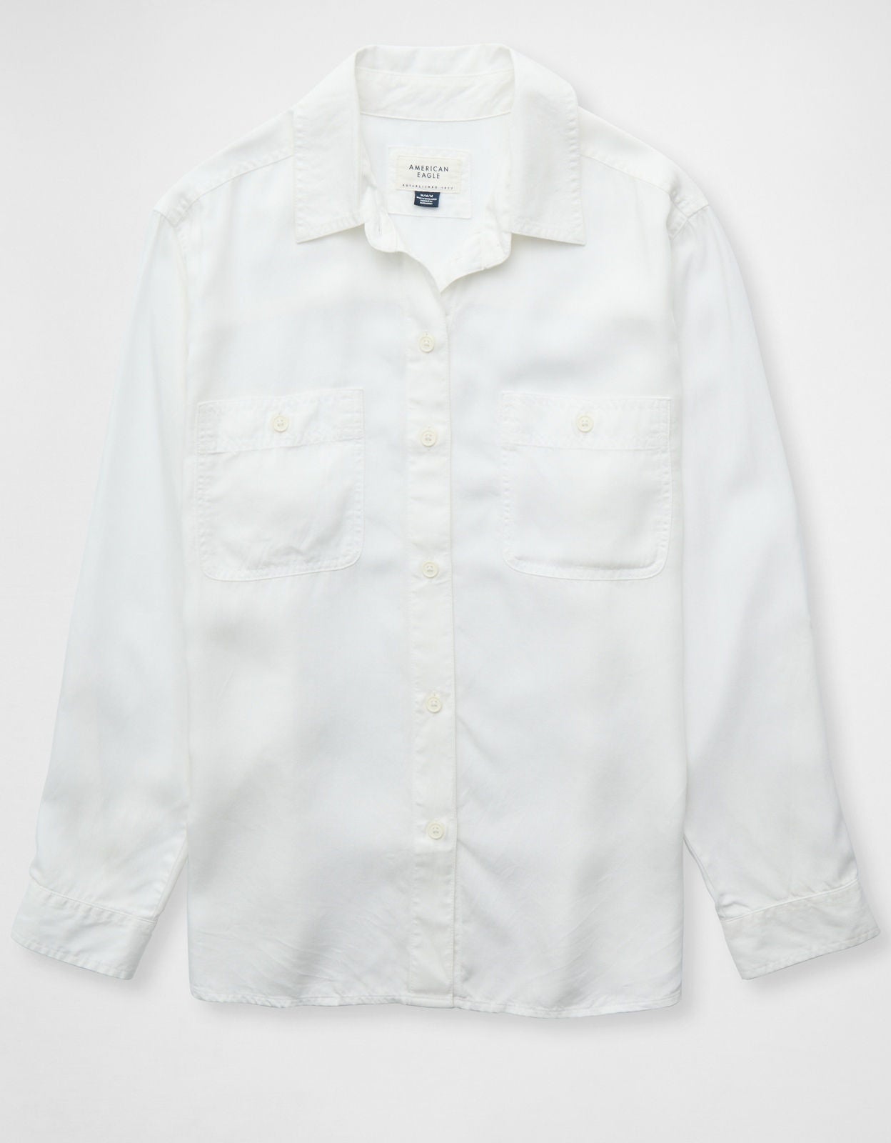AE Bestie Long-Sleeve Button-Up Shirt