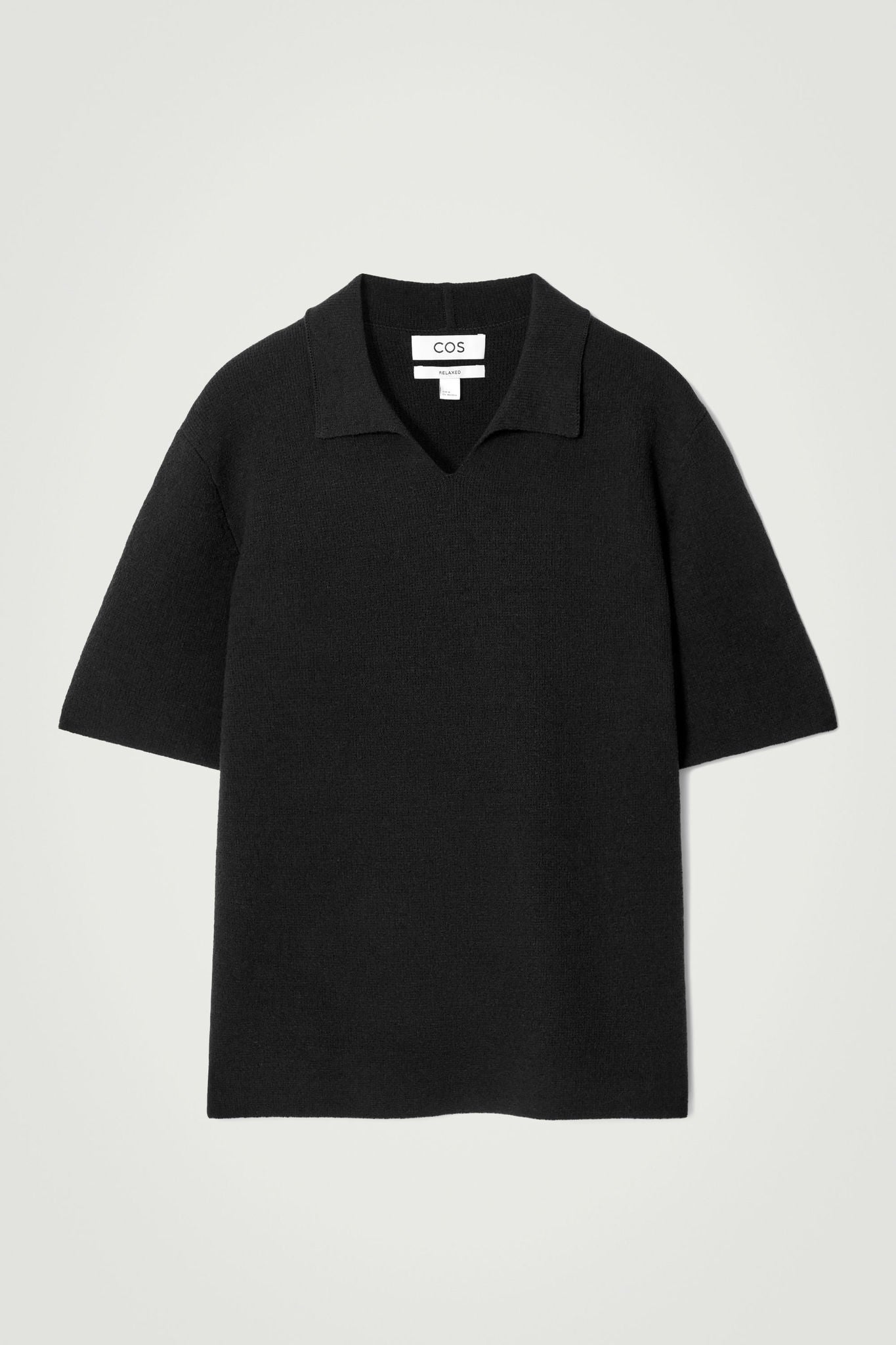 Bouclé-knit Cotton Polo Shirt COS UAE