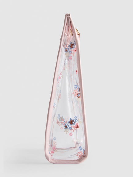 Floral Clear Make Up Bag