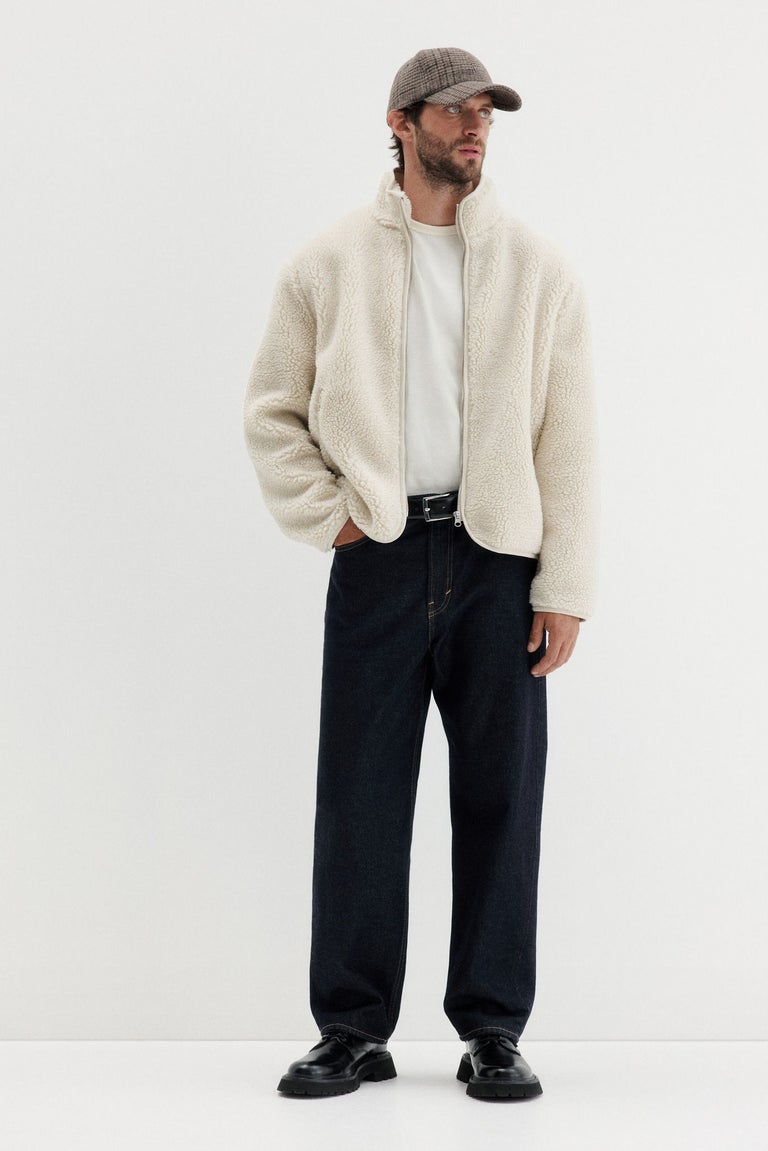 Regular Fit Teddy jacket