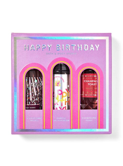 Happy Birthday Fine Fragrance Mist Trio Mini Gift Box Set Image 2 of 2