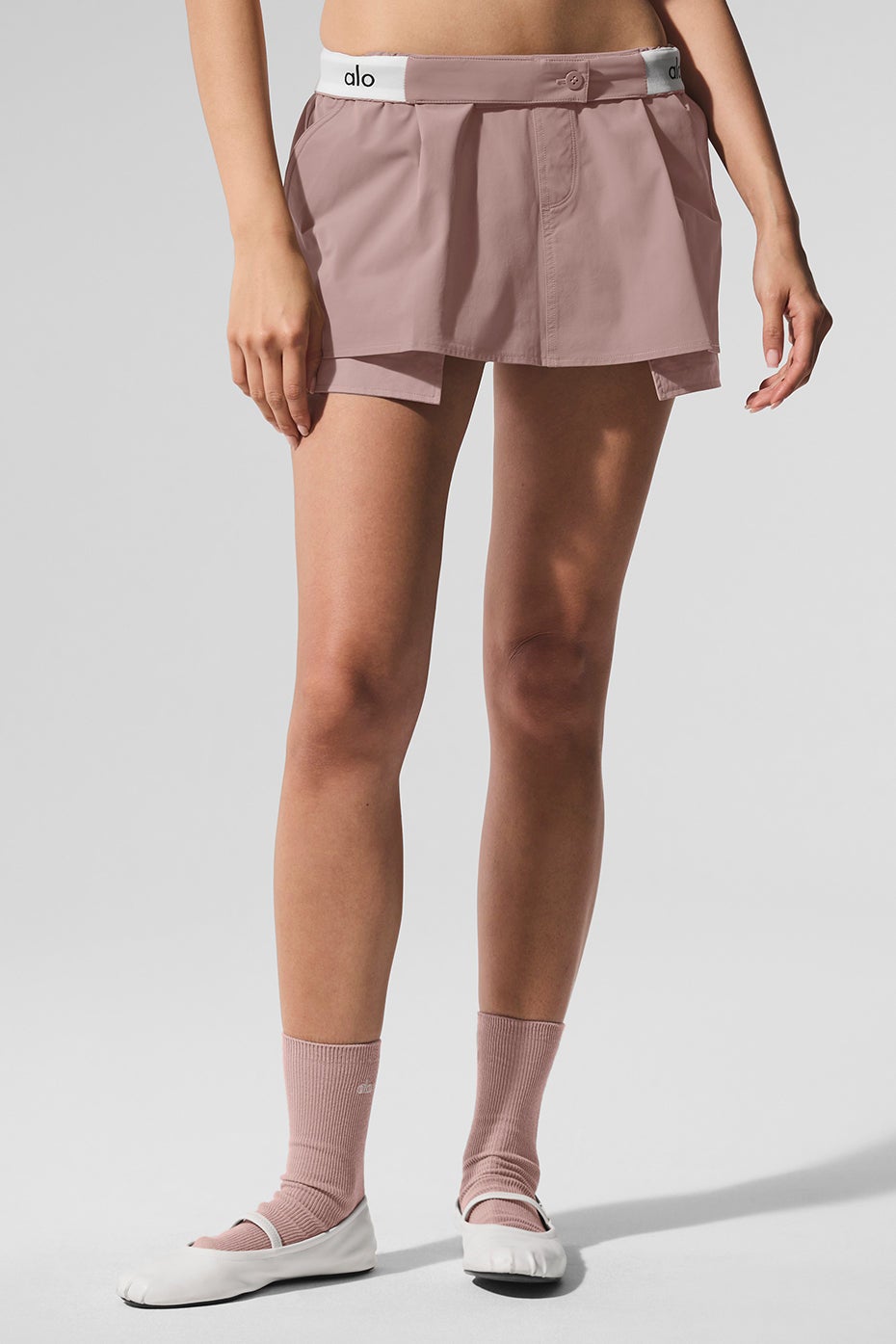 ミニスカート [Alo Yoga] Flip It Mini Skort Flip It Mini Skort - Black | Alo Yoga