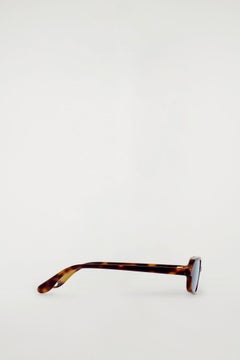 SLIM RECTANGULAR SUNGLASSES — Brown medium dusty 5