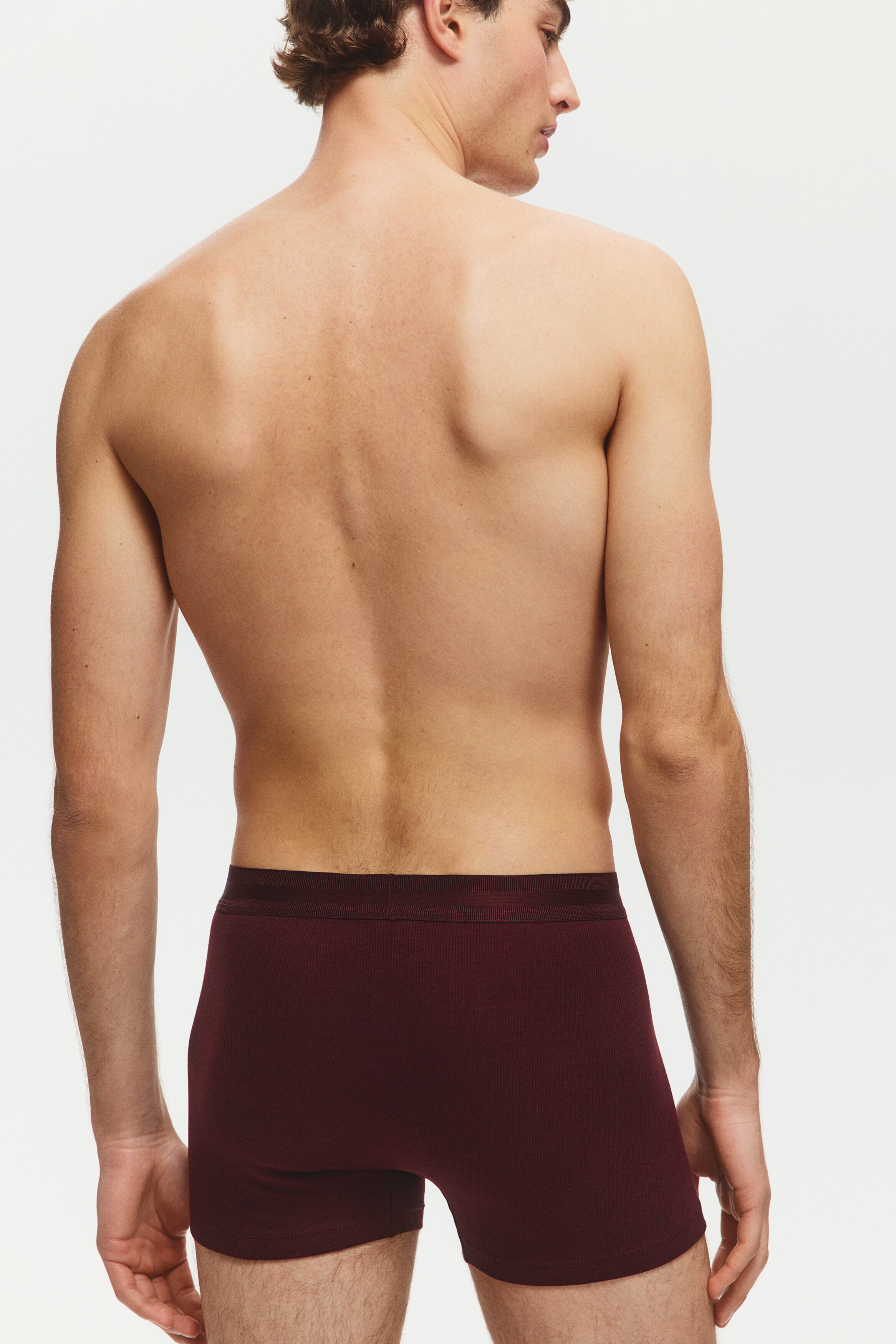 3-pack ribbed short trunks