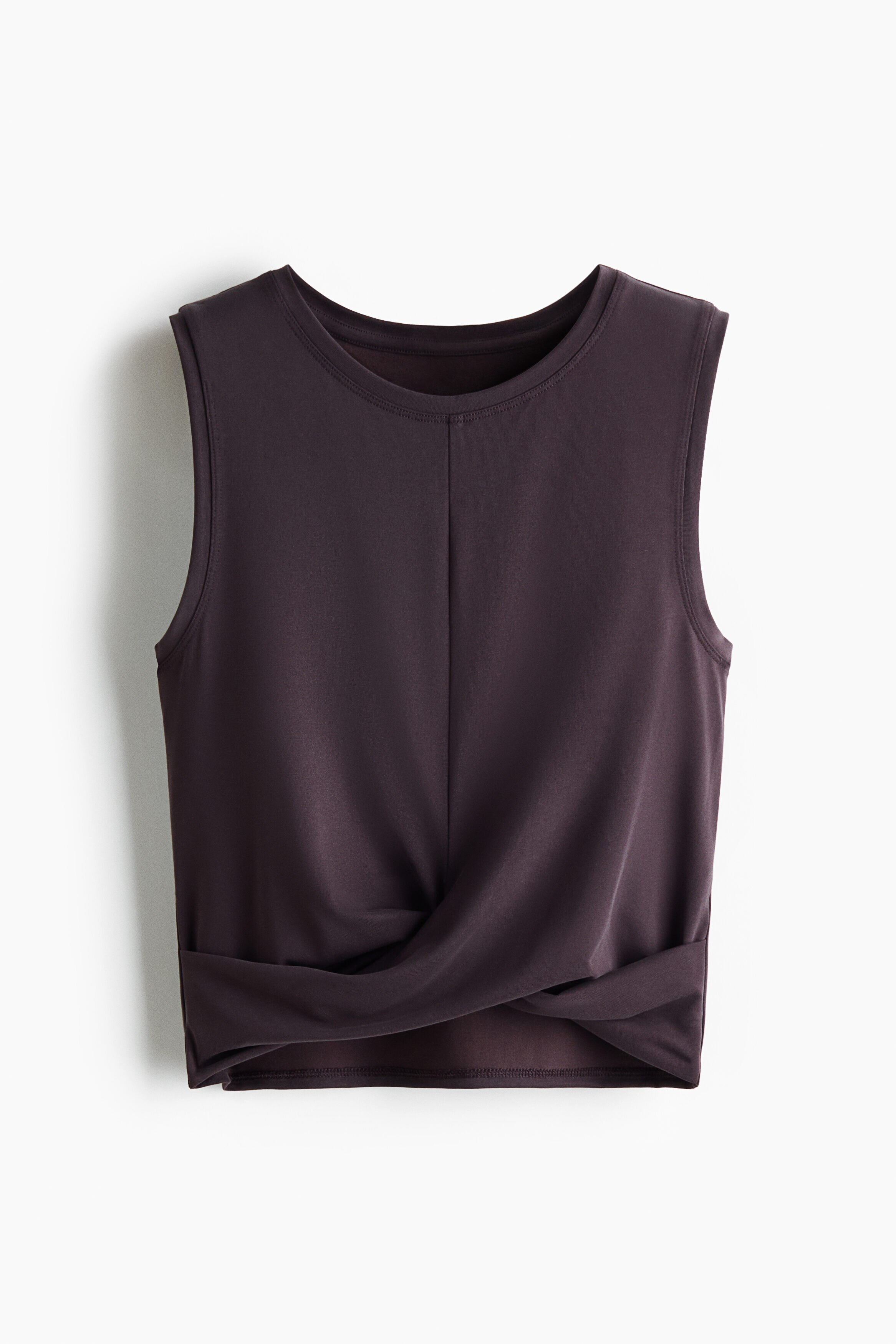 Slim Fit twist-detail sports vest top