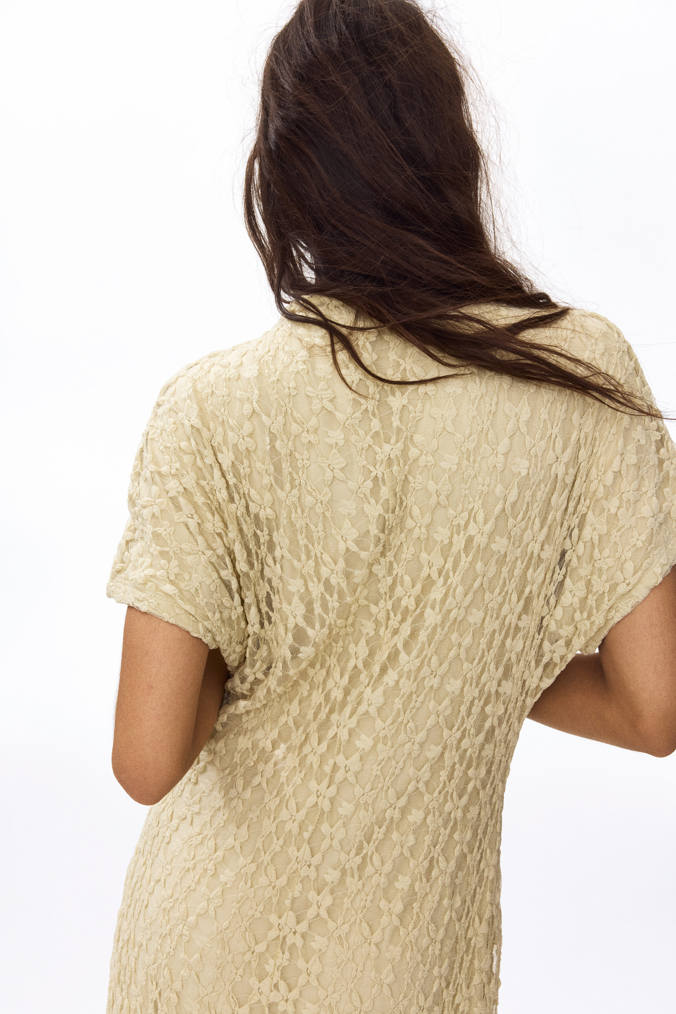 Lace-look dress