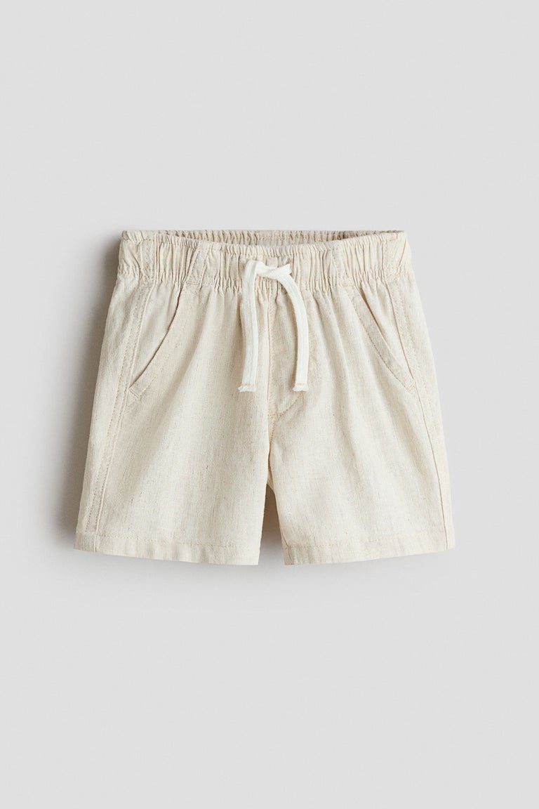 Linen-blend shorts Image 1 of 2