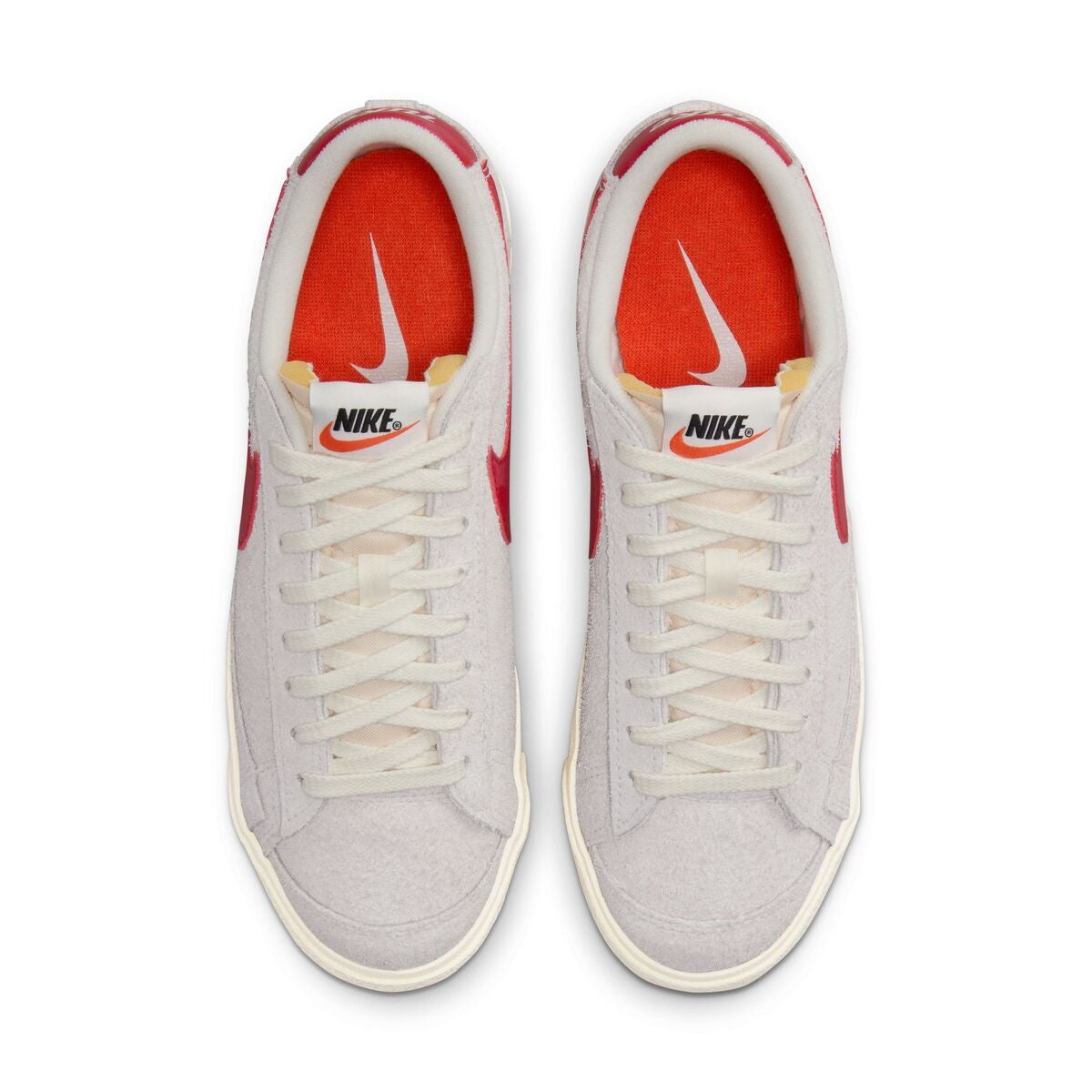 nike blazer low white red