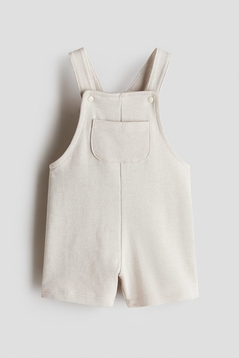 Sweatshirt dungaree shorts Image 1 of 2
