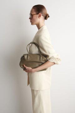 MONTMARTRE BOWLING BAG - LEATHER — BROWN MEDIUM DUSTY 2