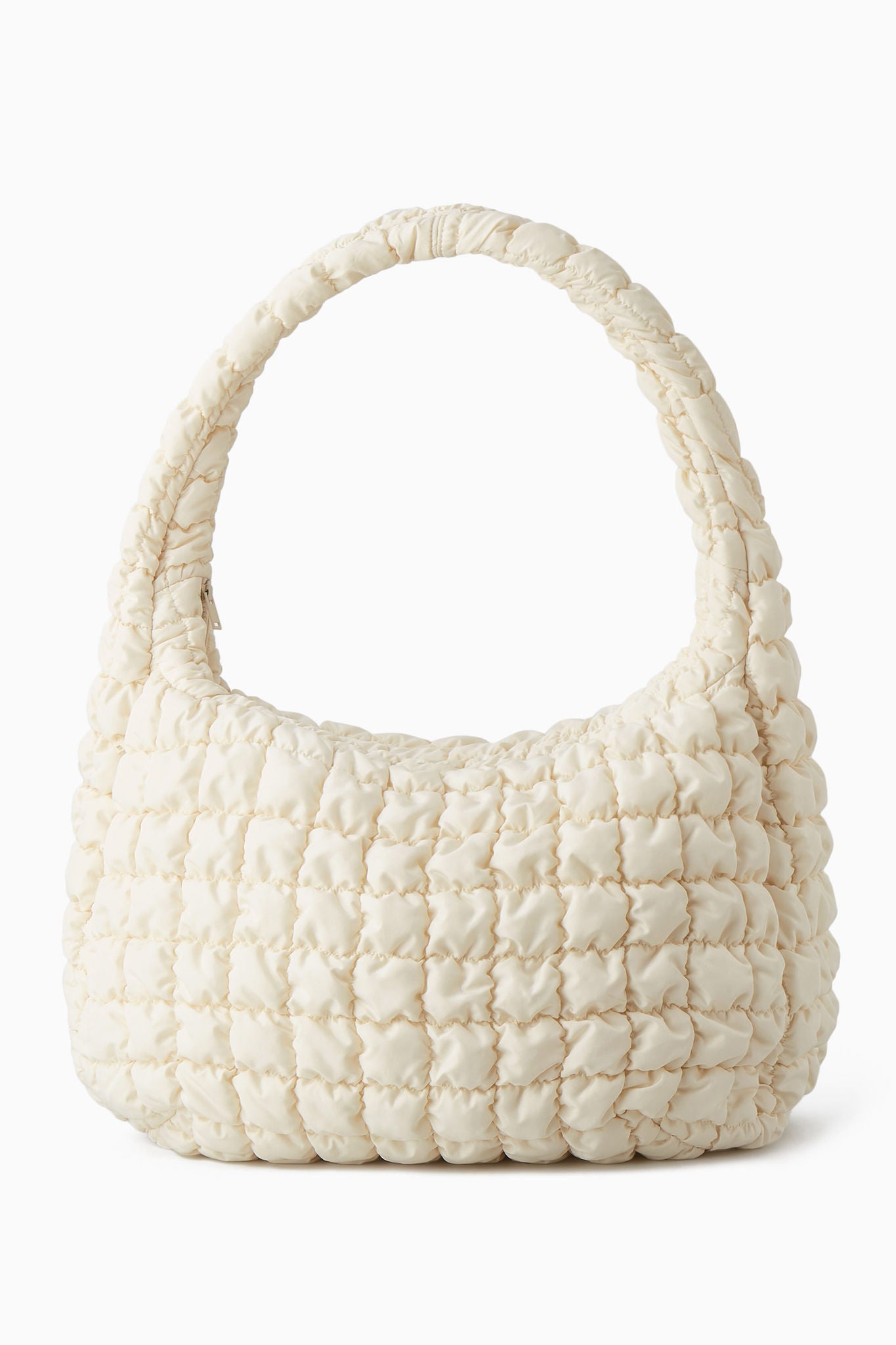 COS quilted oversized popular shoulder bag beige