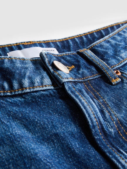 Ripped Denim Shorts