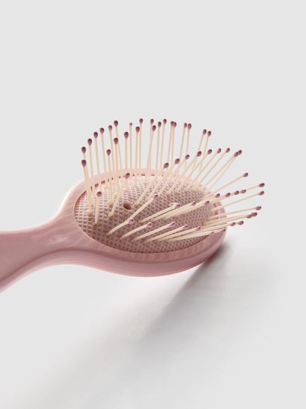 Mini Travel Paddle Hair Brush