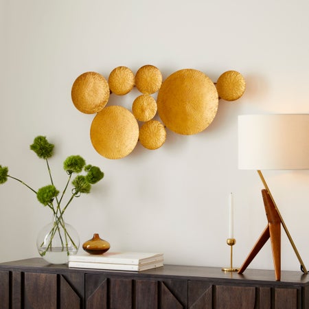 Ginkgo Metal Leaf Wall Art - Lily Pad