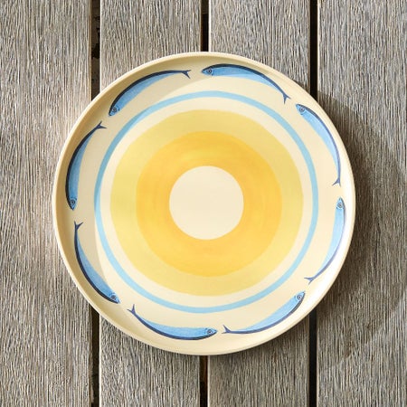 Sardine Melamine Outdoor Dinner Plate
