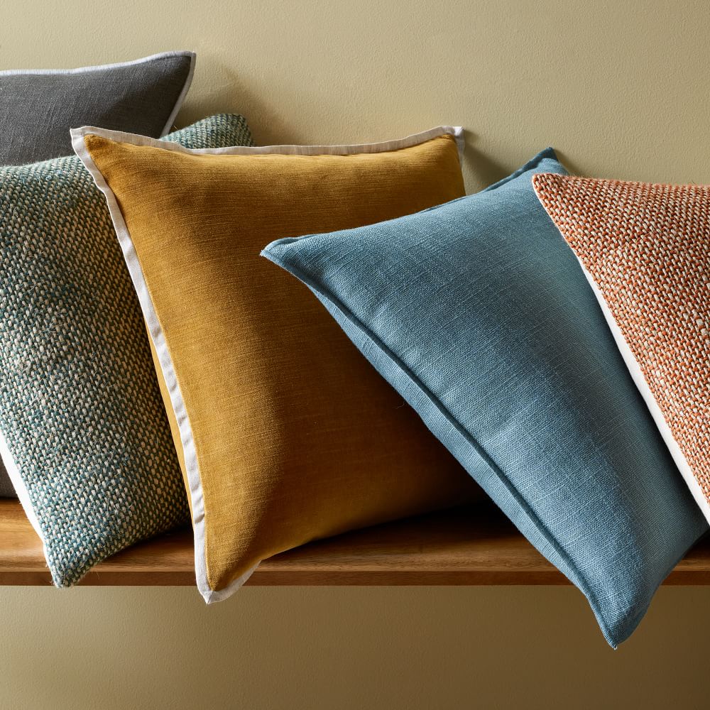 Cotton Velvet West Elm Linen Pillow Cases Cotton Linen Velvet