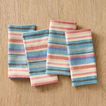 Organic Cotton Rays Striped Napkins (Set of 4)