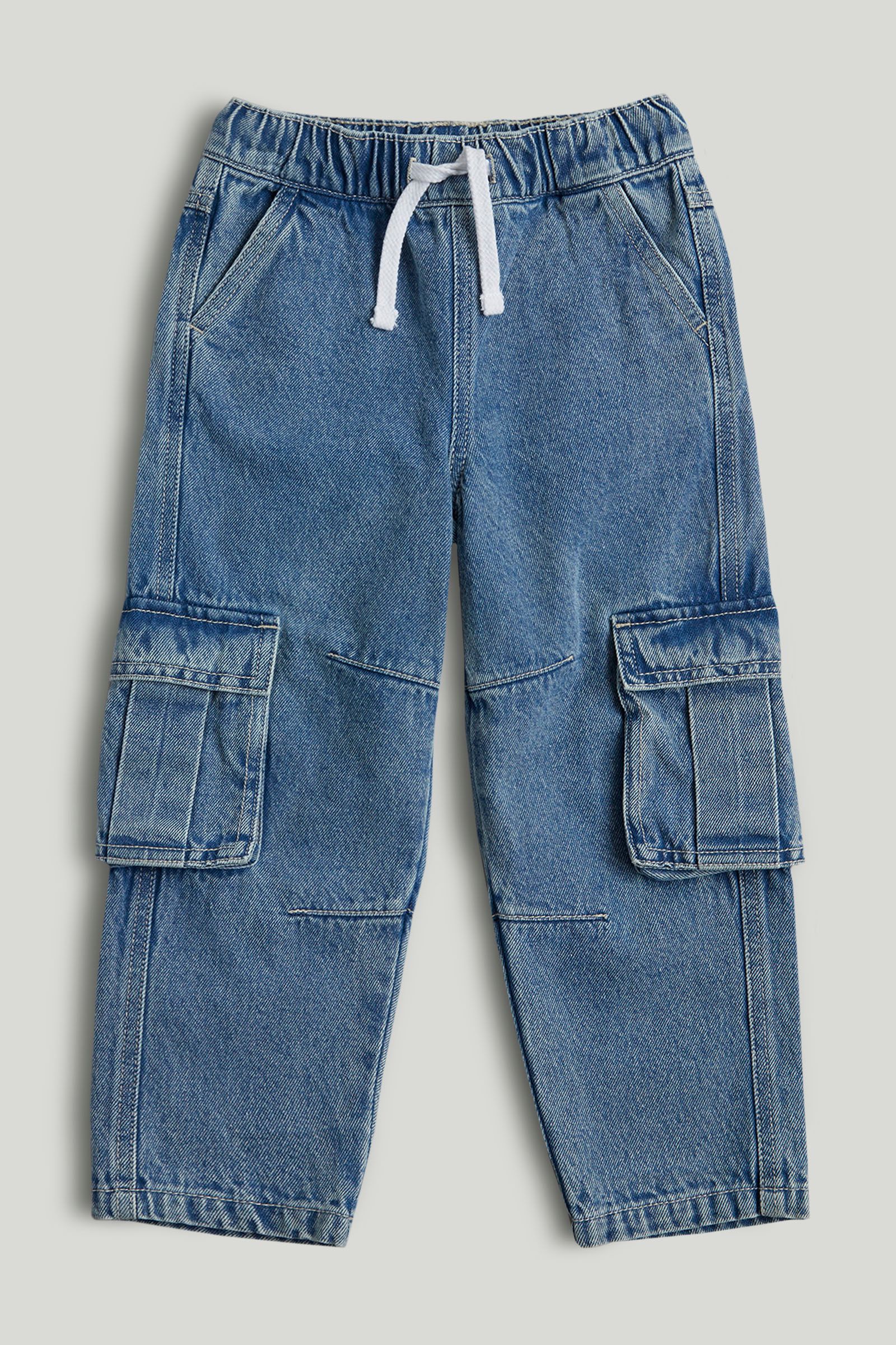 Denim Cargo Jeans