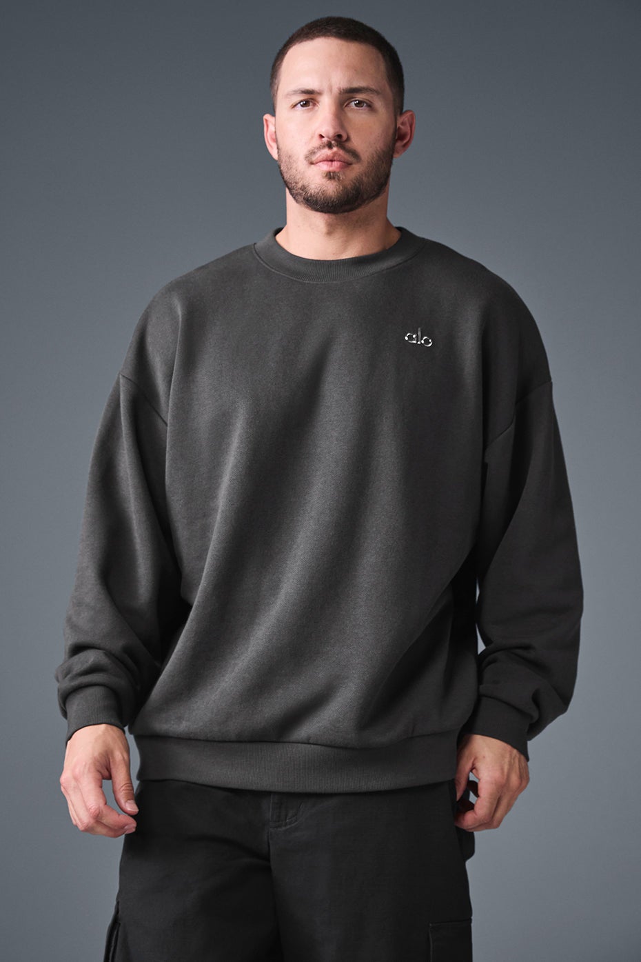 新品未使用AloYoga ACCOLADE CREWNECK PULLOVER Accolade Crew Neck Pullover - Athletic Heather Grey | ALO