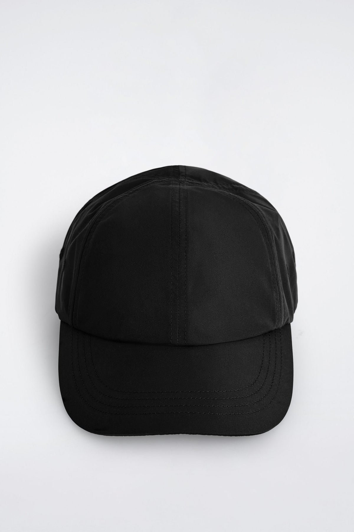 NYLON BASEBALL CAP — Black dark